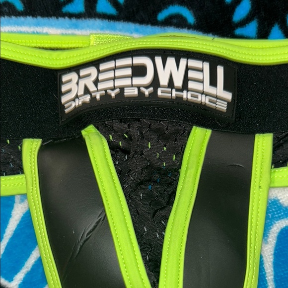 Men's Black and Neon Green Briefs - Picture 2 of 6